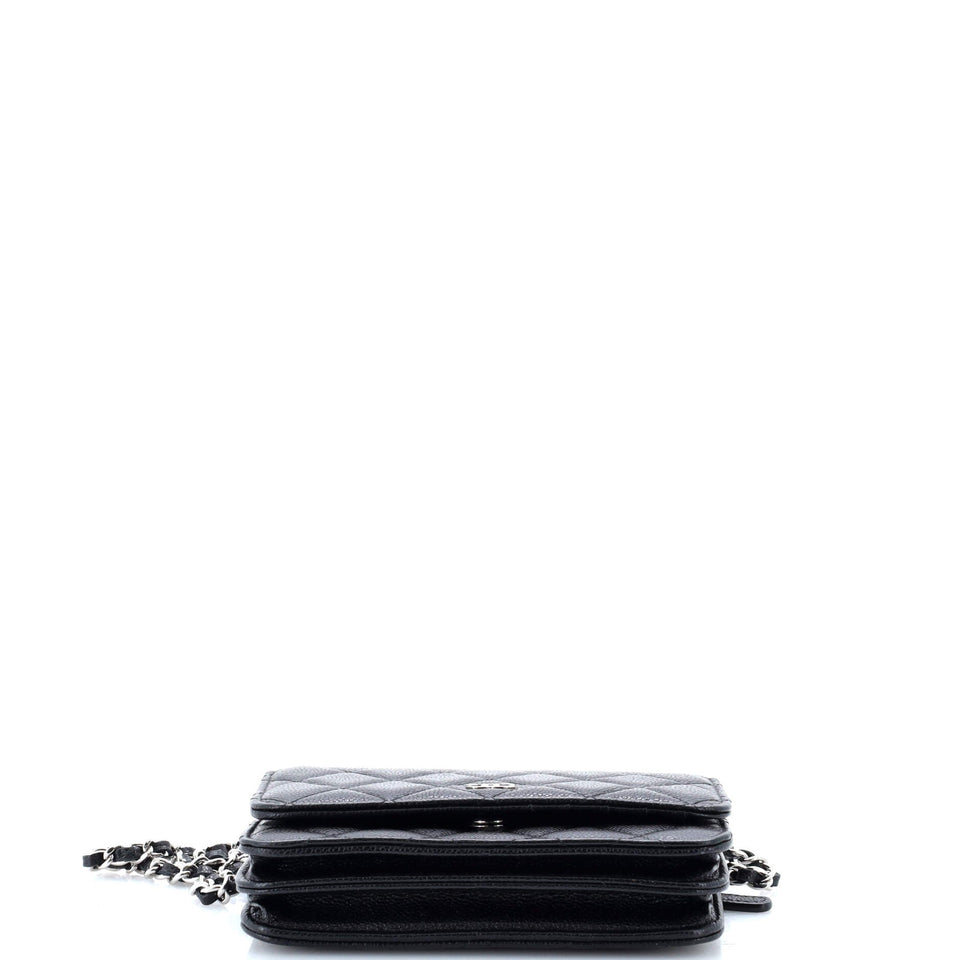 Wallet on Chain Quilted Caviar Mini