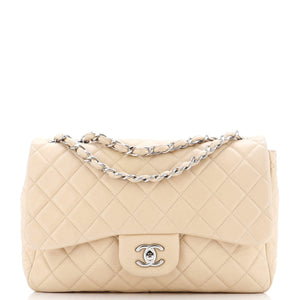 Classic Single Flap Bag Quilted Lambskin Jumbo