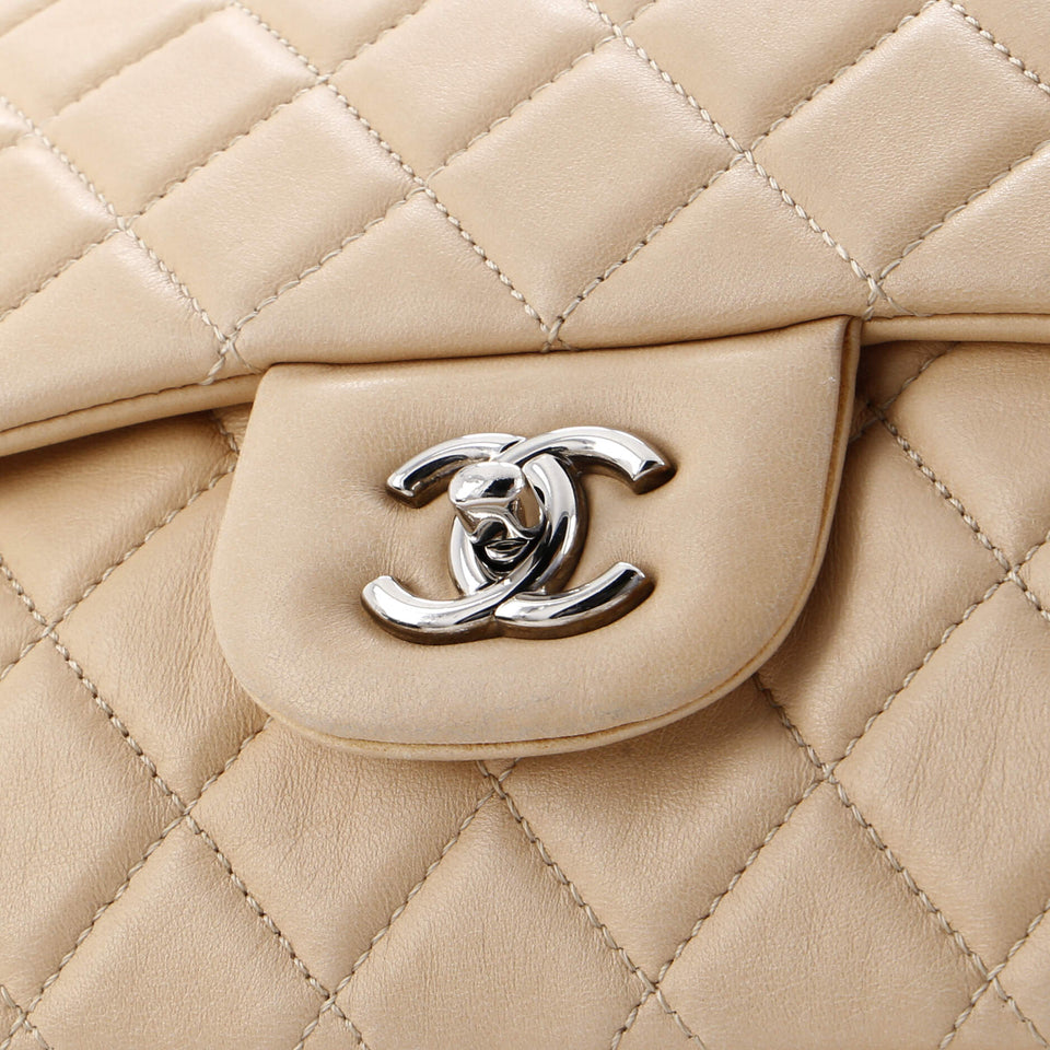 Classic Single Flap Bag Quilted Lambskin Jumbo