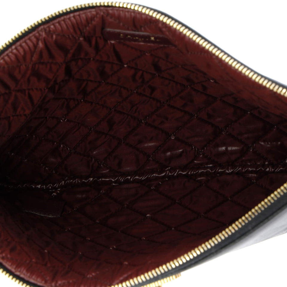 Mademoiselle Vintage O Case Clutch Quilted Sheepskin Medium