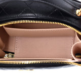 Chic Riviera Vanity Case with Chain Quilted Lambskin Mini
