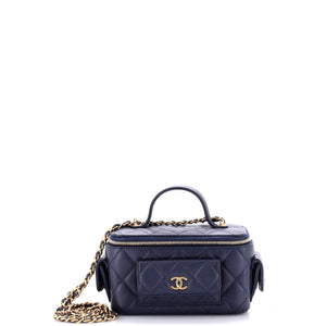 Quilted Polly Pocket Top Vanity Quilted Caviar East West