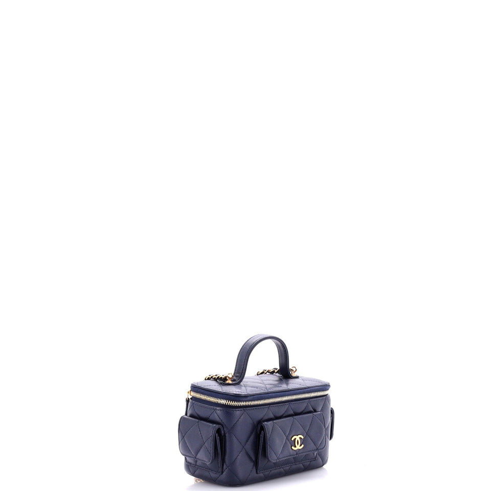 Quilted Polly Pocket Top Vanity Quilted Caviar East West