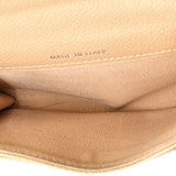 Classic Flap Card Holder Quilted Caviar
