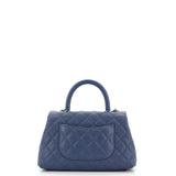 Coco Top Handle Bag Quilted Caviar Mini