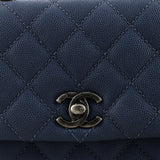 Coco Top Handle Bag Quilted Caviar Mini