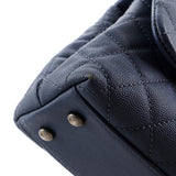 Coco Top Handle Bag Quilted Caviar Mini