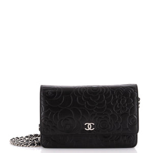 Wallet on Chain Camellia Lambskin