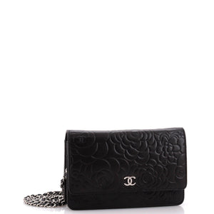 Wallet on Chain Camellia Lambskin