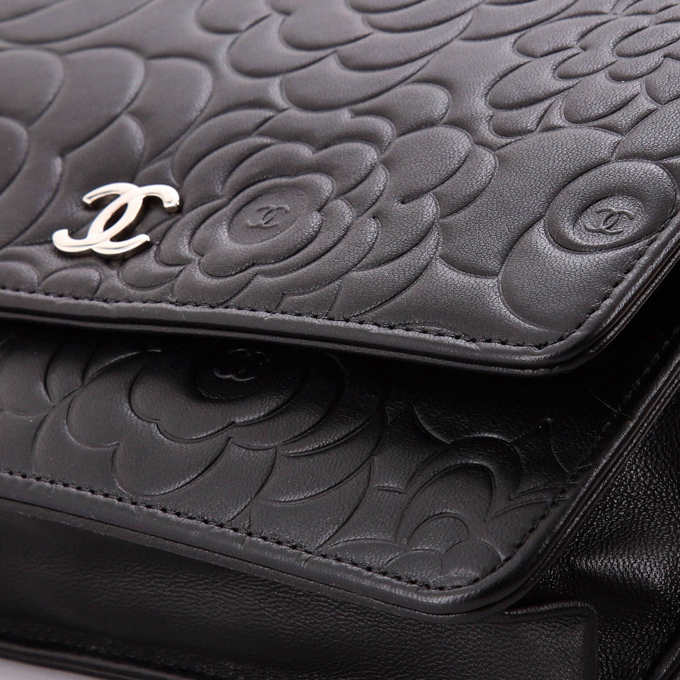 Wallet on Chain Camellia Lambskin