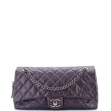 Easy Flap Bag Quilted Caviar Large
