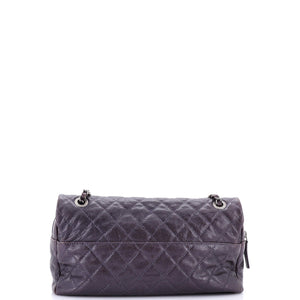 Easy Flap Bag Quilted Caviar Large
