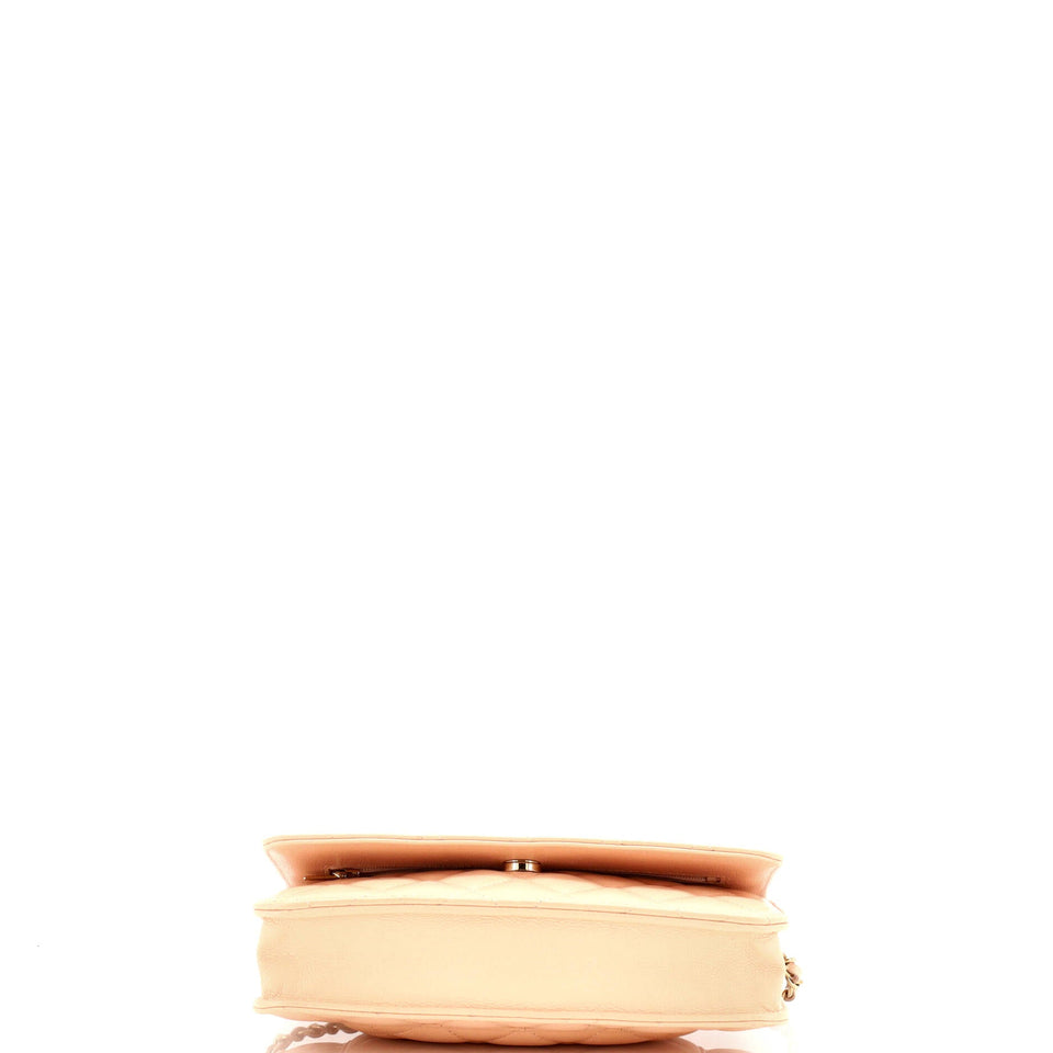 Wallet on Chain Quilted Caviar
