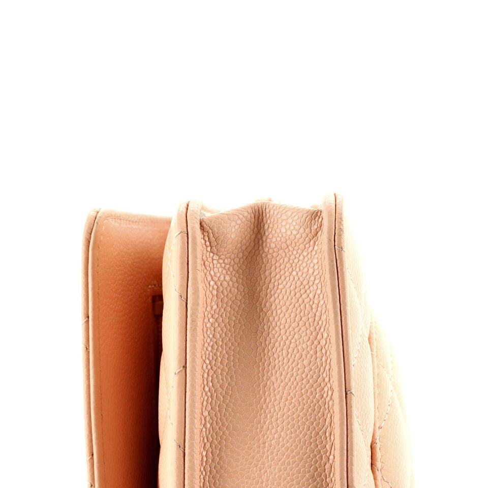 Wallet on Chain Quilted Caviar