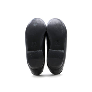 Women's CC Cap Toe Bow Ballerina Flats Leather and Patent