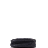 Vintage Round Flap Bag Quilted Lambskin Small