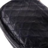 Vintage Round Flap Bag Quilted Lambskin Small
