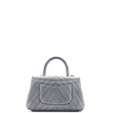 Coco Top Handle Bag Chevron Caviar Mini