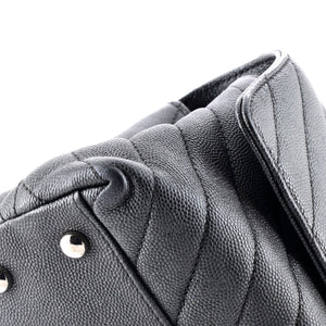Coco Top Handle Bag Chevron Caviar Mini