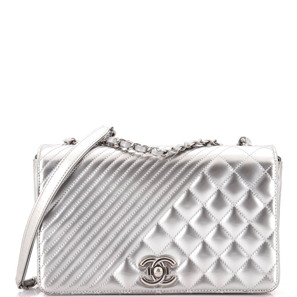 Coco Boy Flap Bag Quilted Patent Medium