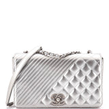 Coco Boy Flap Bag Quilted Patent Medium