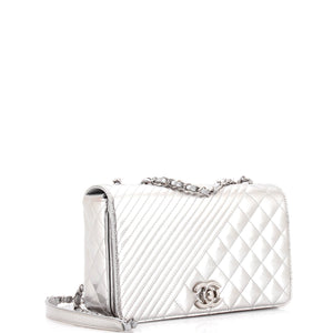 Coco Boy Flap Bag Quilted Patent Medium