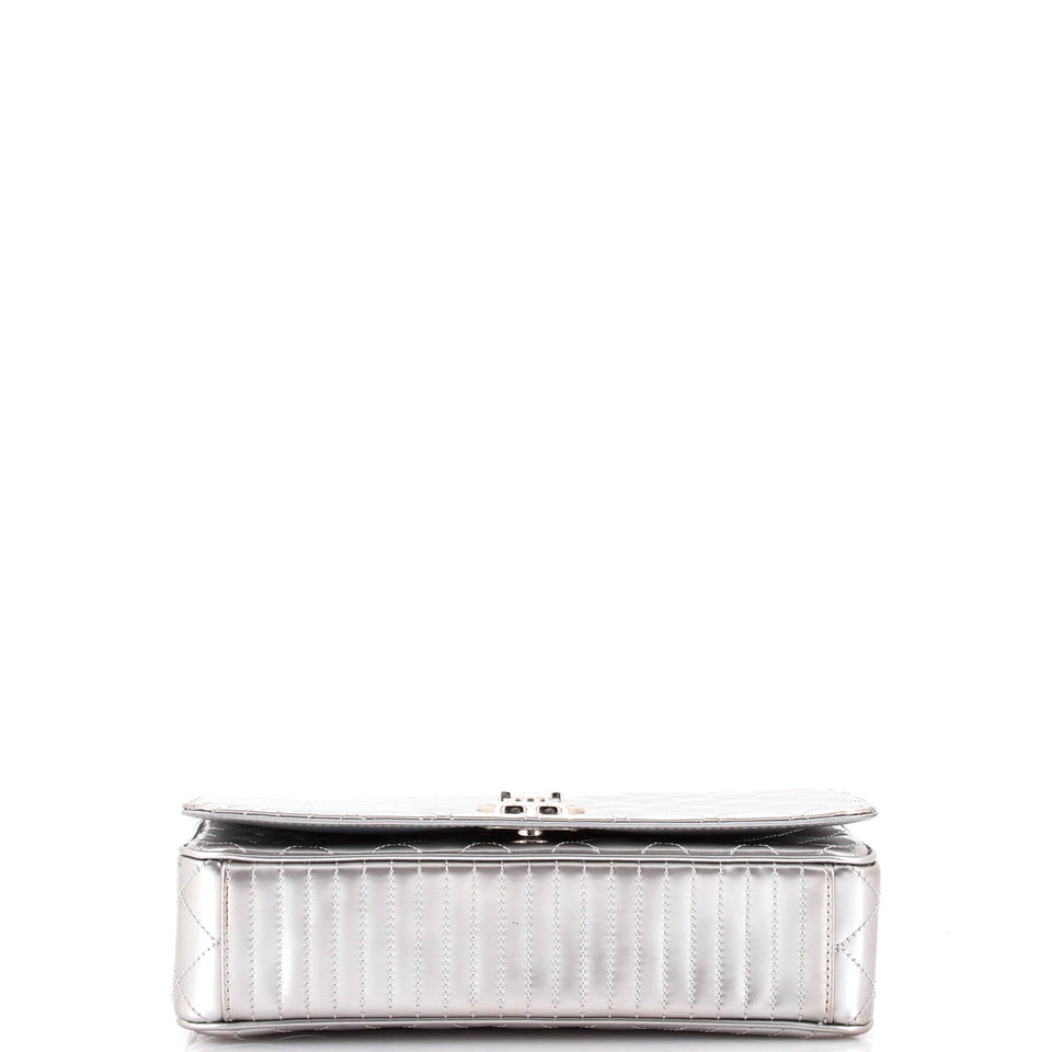 Coco Boy Flap Bag Quilted Patent Medium