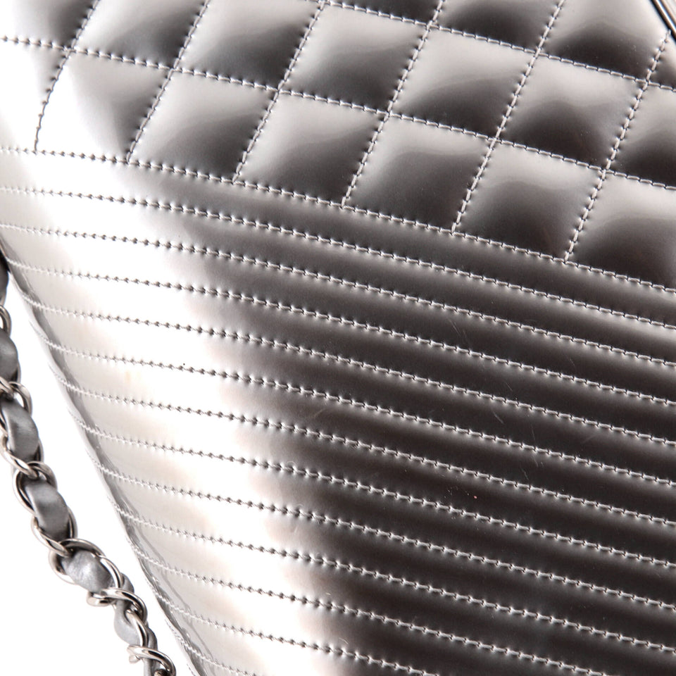 Coco Boy Flap Bag Quilted Patent Medium