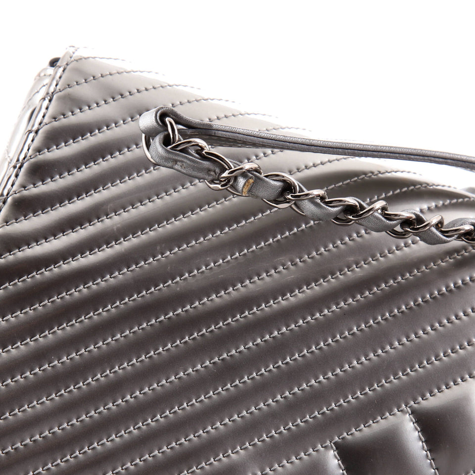 Coco Boy Flap Bag Quilted Patent Medium