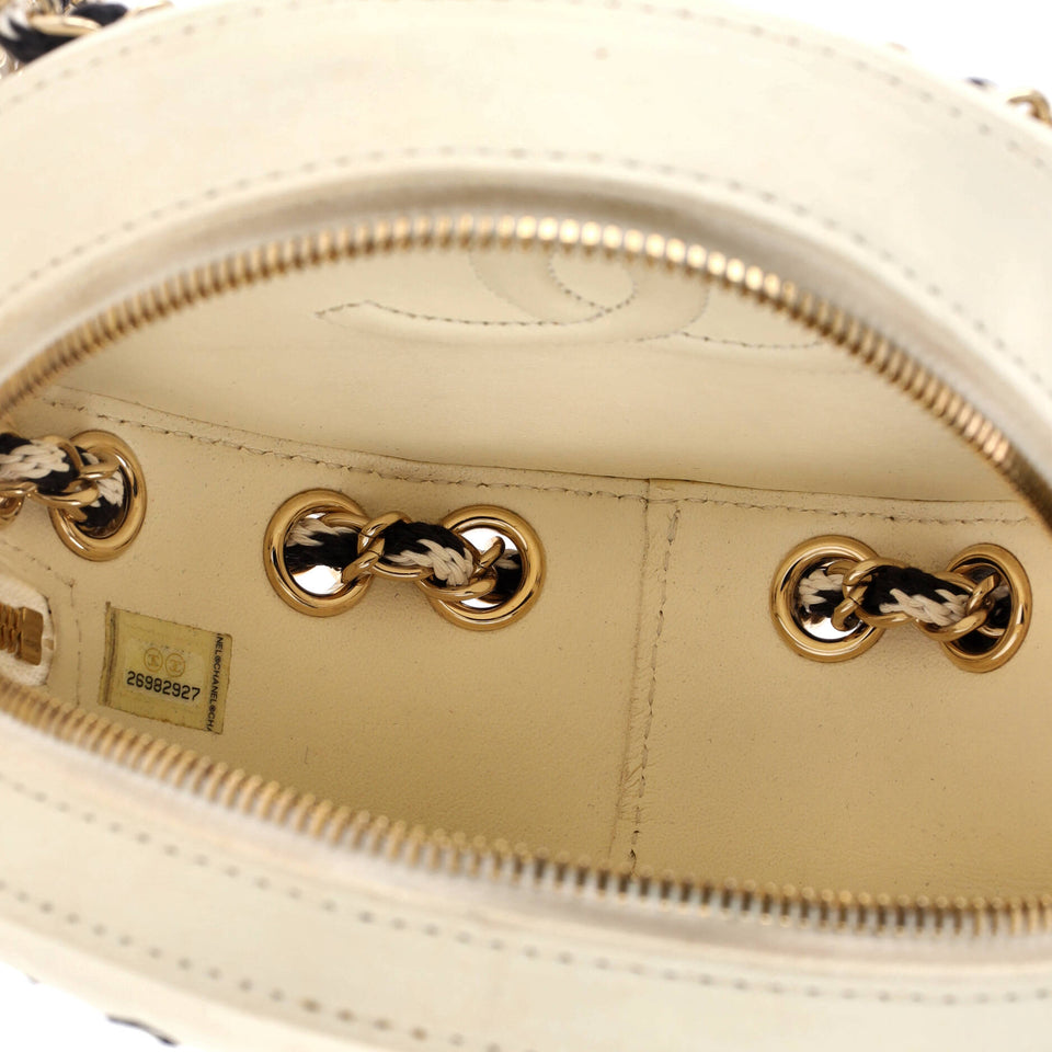 Lifesaver Round Crossbody Bag Lambskin Small