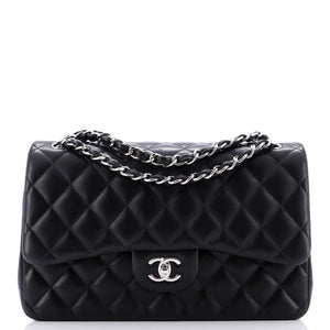 Classic Double Flap Bag Quilted Lambskin Jumbo