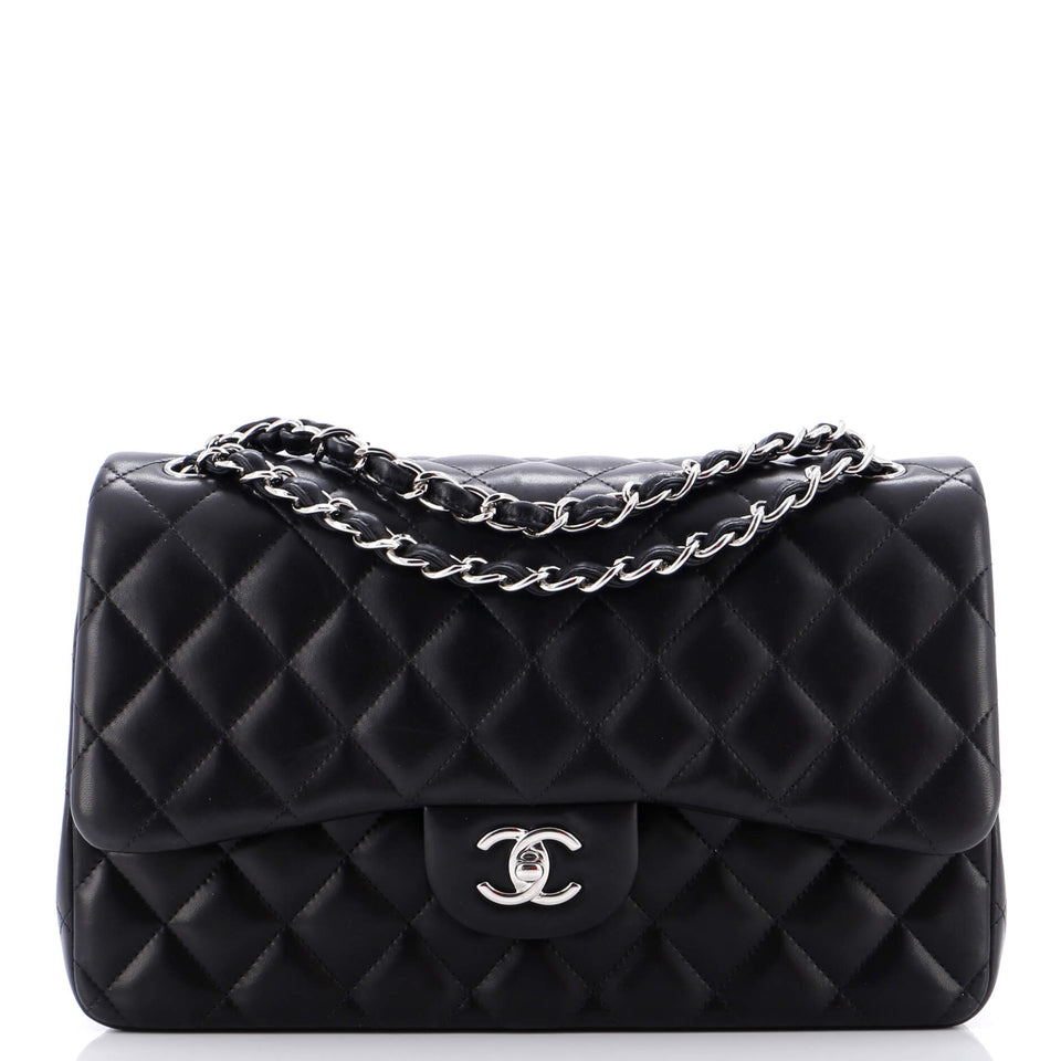 Classic Double Flap Bag Quilted Lambskin Jumbo
