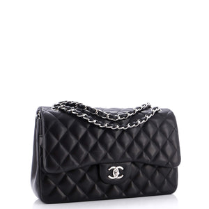 Classic Double Flap Bag Quilted Lambskin Jumbo