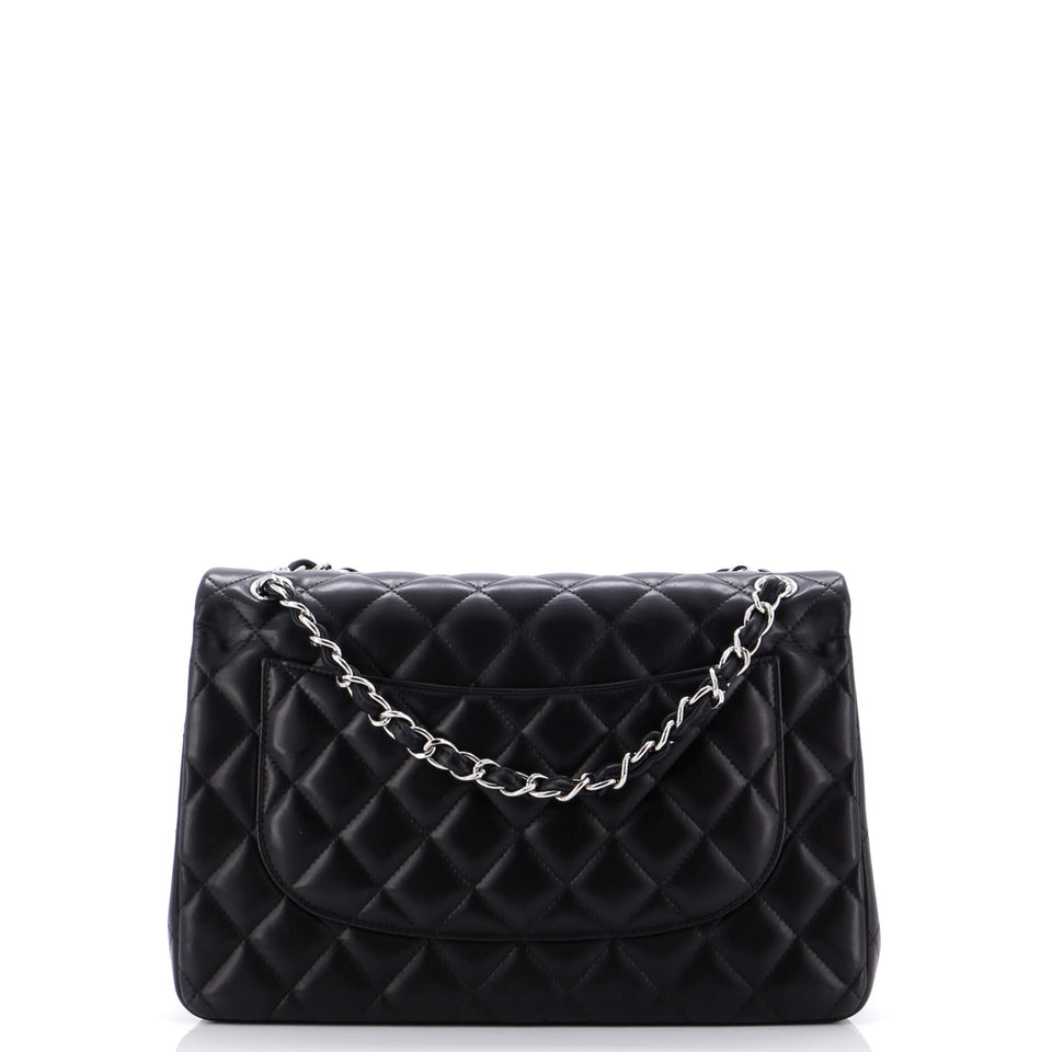 Classic Double Flap Bag Quilted Lambskin Jumbo