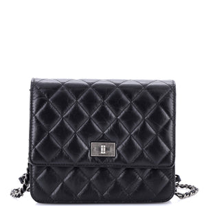 Reissue 2.55 Square Wallet on Chain Quilted Aged Calfskin