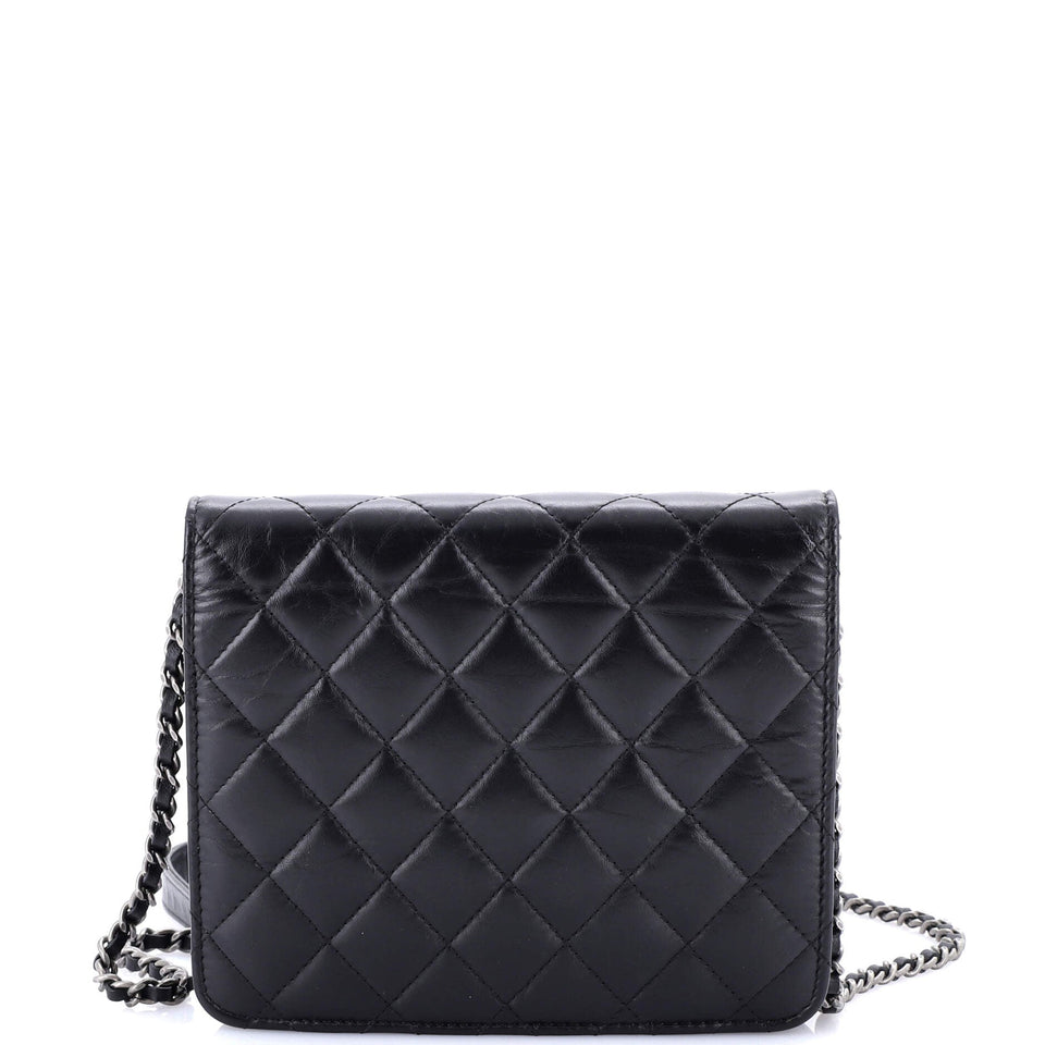 Reissue 2.55 Square Wallet on Chain Quilted Aged Calfskin