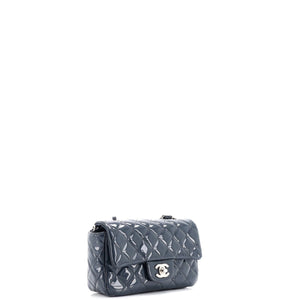 Classic Single Flap Bag Quilted Patent Mini