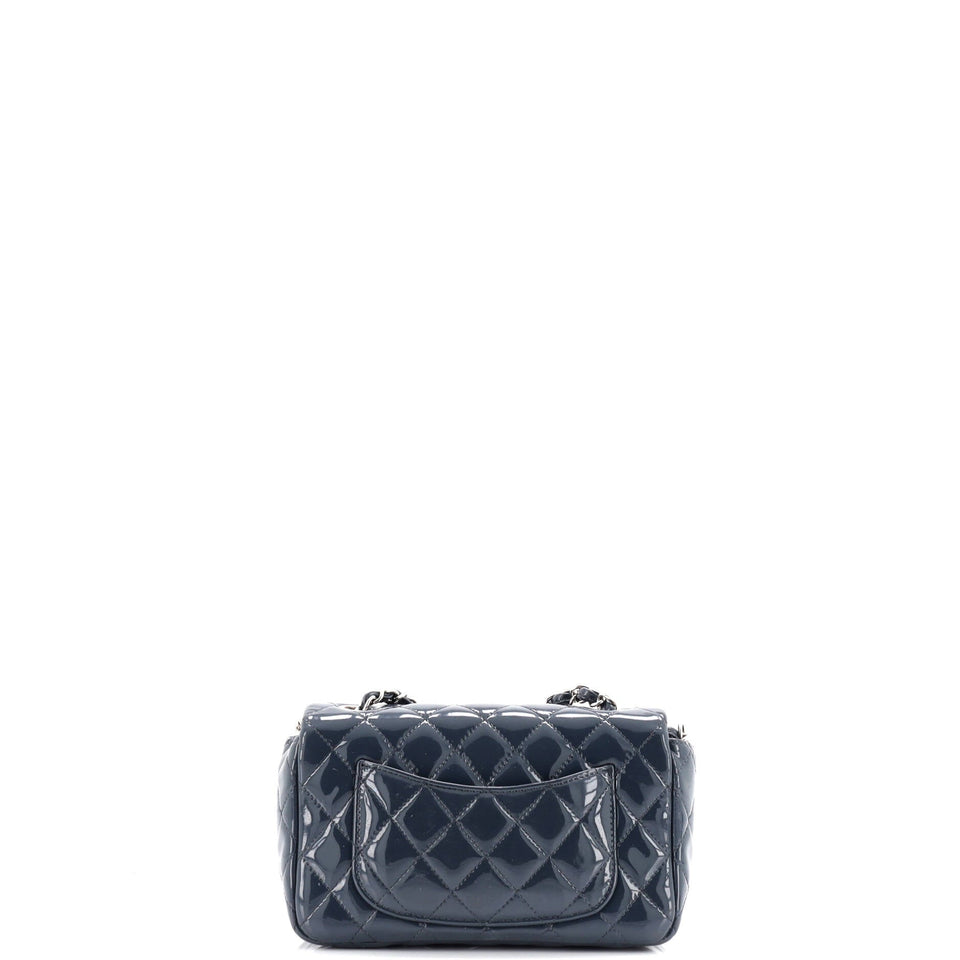 Classic Single Flap Bag Quilted Patent Mini