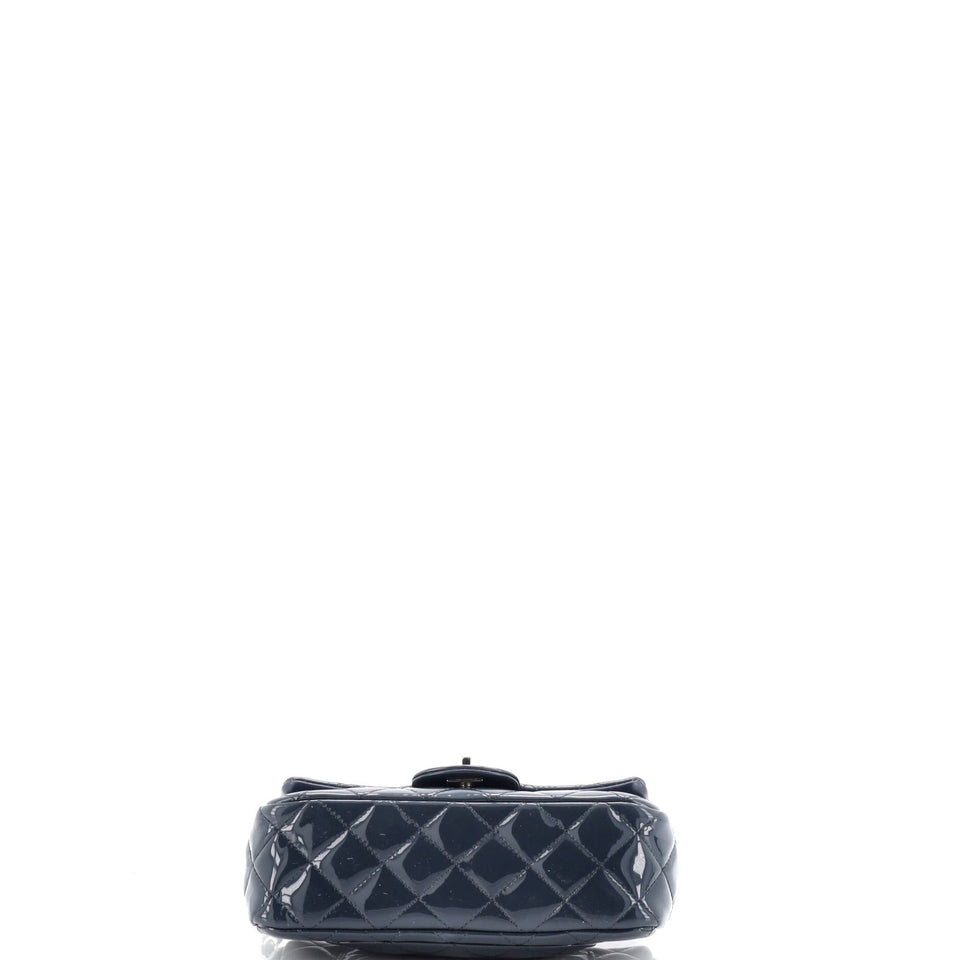 Classic Single Flap Bag Quilted Patent Mini