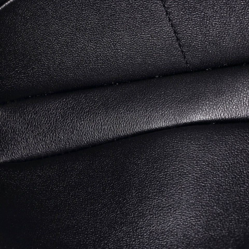 CC Chain Clutch Quilted Velvet with Crystals