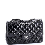 Classic Double Flap Bag Quilted Patent Jumbo
