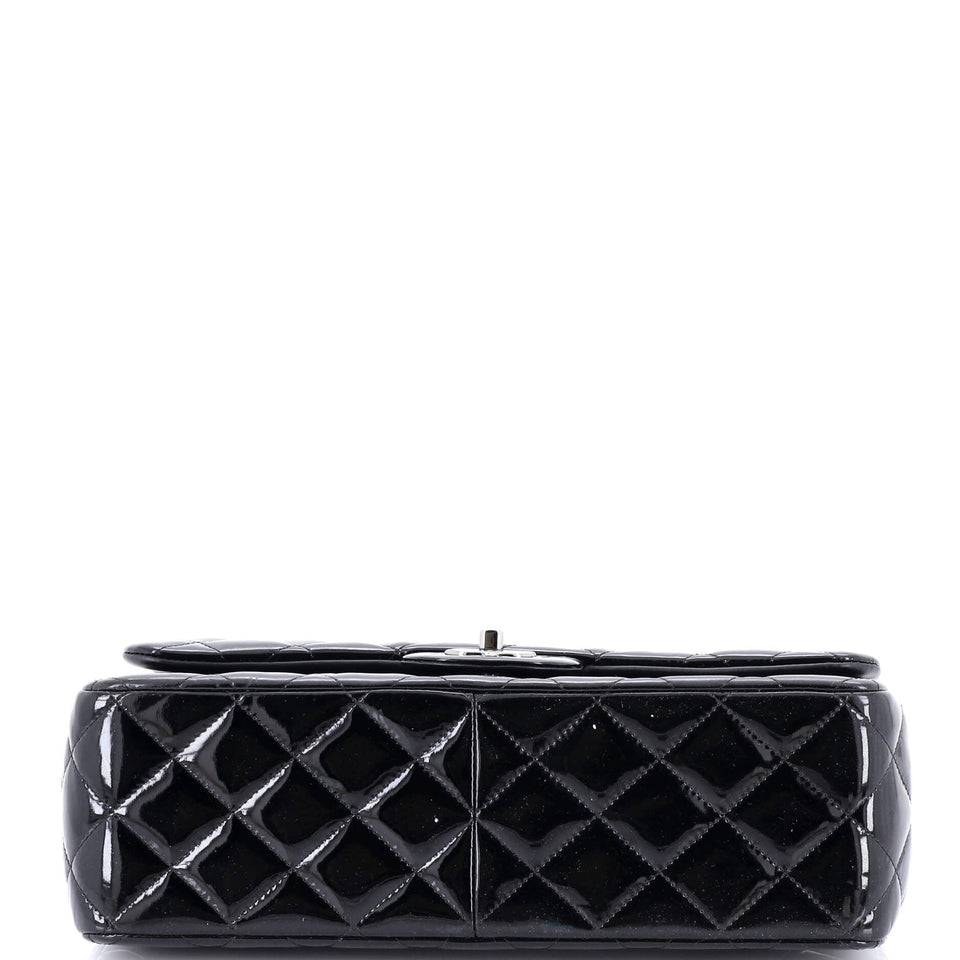 Classic Double Flap Bag Quilted Patent Jumbo