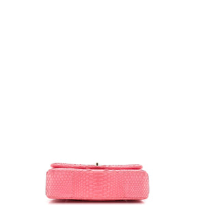 Classic Double Flap Bag Python Medium