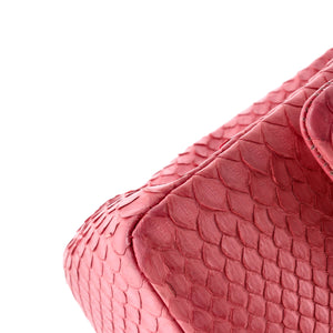 Classic Double Flap Bag Python Medium