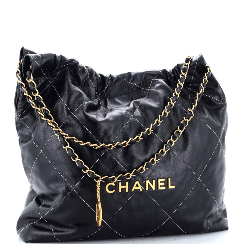 22 Chain Hobo Quilted Calfskin Medium