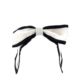 Bow Hair Tie Printed Silk