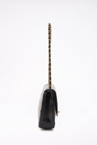 Vintage Chanel Black Single Flap with 24k gold plated hardware