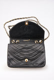 Vintage Chanel Black Single Flap with 24k gold plated hardware