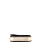 CC Pearl Button Wallet on Chain Quilted Lambskin