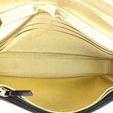 CC Pearl Button Wallet on Chain Quilted Lambskin